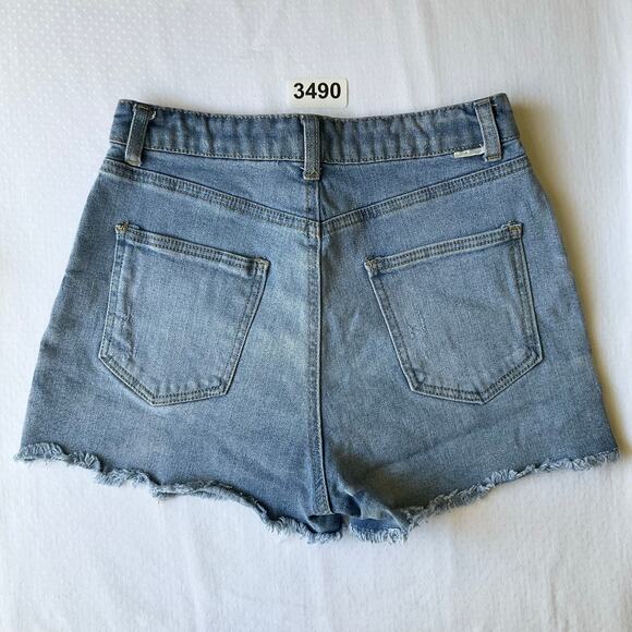 Sky and Sparrow Women Waxed Denim Shorts Jeans Skorts size S, Blue - Picture 9 of 9